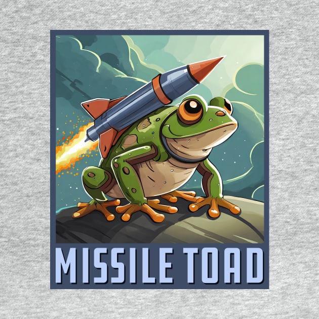 Missile Toad Square by Wright Art